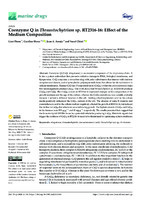 Coenzyme Q in Thraustochytrium sp. RT2316-16: Effect of the Medium Composition