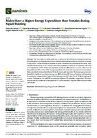 Males Have a Higher Energy Expenditure than Females during Squat Training