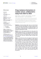 Drug resistance biomarkers in ovarian cancer: a bibliometric study from 2017 to 2022