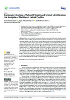 Explanatory Factors of School Climate and School Identification: An Analysis of Multilevel Latent Profiles