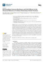 Relationships between Resilience and Self-Efficacy in the Prosocial Behavior of Chilean Elementary School Teachers (versión publicada)