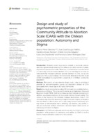 Design and study of psychometric properties of the Community Attitude to Abortion Scale (CAAS) with the Chilean population: Autonomy and Stigma