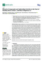 Bioactive Compounds and Antioxidant Activity in the Fruit of Rosehip (Rosa canina L. and Rosa rubiginosa L.)