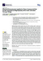 Physical Pretreatments Applied in Three Commercial Kits for the Extraction of High-Quality DNA from Activated Sewage Sludge