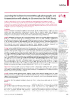 Assessing the built environment through photographs and its association with obesity in 21 countries: the PURE Study