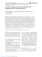 Co-Active Coping Inventory: Development and Validation for the Chilean Population