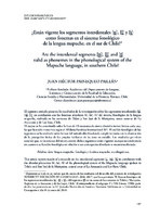 Are the interdental segments [n], [l] and [t] valid as phonemes in the phonological system of the Mapuche language, in southern Chile?