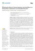 Modeling the Effects of Teacher Resilience and Self-Efficacy on Prosocialness Implications for Sustainable Education (version publicada)