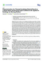  Characterization of a Thermal Insulating Material Based on a Wheat Straw and Recycled Paper Cellulose to Be Applied in Buildings by Blowing Method 