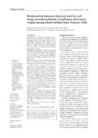 Relationship between physical activity