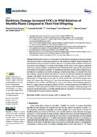  Herbivory Damage Increased VOCs in Wild Relatives of Murtilla Plants Compared to Their First Offspring 