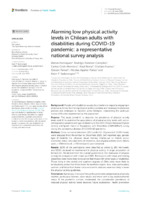 Alarming low physical activity levels in Chilean adults with disabilities during COVID-19 pandemic: a representative national survey analysis