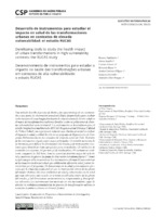      Developing tools to study the health impact of urban transformations in high vulnerability contexts: the RUCAS study 