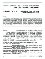 COSTOS Y HUELLA DE CARBONO: EXPLORANDO LA LITERATURA CONTEMPORÁNEA