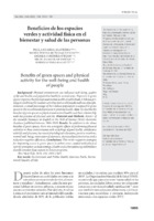 Benefits of green spaces and physical activity for the well-being and health of people