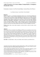 Psychometric Analysis of the Work-Family Balance Scale in Chilean Paid Workers