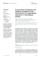 Current state of molecular and metabolic strategies for the improvement of L-asparaginase expression in heterologous systems