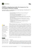 Could 101-14 Mgt Rootstock Affect Post-Spring Frost Vine Developing? Preliminary Findings