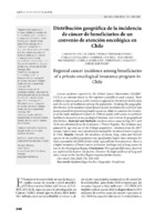 Distribución geográfica de la incidencia de cáncer de beneficiarios de un convenio de atención oncológica en Chile 