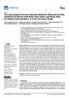 The Association between Sedentary Behavior, Physical Activity, and Physical Fitness with Body Mass Index and Sleep Time in Chilean Girls and Boys: A Cross-Sectional Study