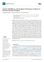 Gender, Self-Efficacy, and Academic Performance Evidence in Business Education Program (version publicada)