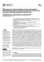      Transcutaneous Vagal Stimulation in Knee Osteoarthritis (TRAVKO): Protocol of a Superiority, Outcome Assessor- and Participant-Blind, Randomised Controlled Trial 