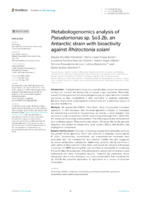 Metabologenomics analysis of Pseudomonas sp. So3.2b, an Antarctic strain with bioactivity against Rhizoctonia solani