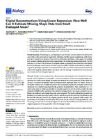 Digital Reconstructions Using Linear Regression: How Well Can It Estimate Missing Shape Data from Small Damaged Areas?