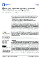 Optical Gain of a Spherical InAs Quantum Dot under the Effects of the Intense Laser and Magnetic Fields