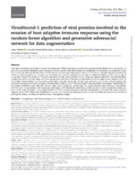  VirusHound-I: prediction of viral proteins involved in the evasion of host adaptive immune response using the random forest algorithm and generative adversarial network for data augmentation (version publicada)