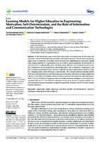Learning Models for Higher Education in Engineering: Motivation, Self-Determination, and the Role of Information and Communication Technologies
