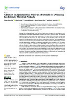  Advances in Agroindustrial Waste as a Substrate for Obtaining Eco-Friendly Microbial Products 