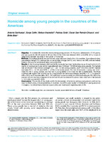 Homicide among young people in the countries of the Americas 
