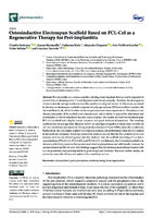 Osteoinductive Electrospun Scaffold Based on PCL-Col as a Regenerative Therapy for Peri-Implantitis