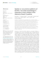 Spatial co-occurrence patterns of benthic microbial assemblage in response to trace metals in the Atacama Desert Coastline