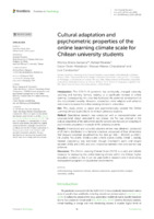 Cultural adaptation and psychometric properties of the online learning climate scale for Chilean university students