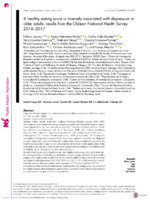 A healthy eating score is inversely associated with depression in older adults results from the Chilean National Health Survey 2016–2017