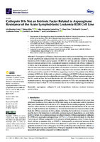 Cathepsin B Is Not an Intrinsic Factor Related to Asparaginase Resistance of the Acute Lymphoblastic Leukemia REH Cell Line