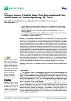 Nitrogen Sources Affect the Long-Chain Polyunsaturated Fatty Acids Content in Thraustochytrium sp. RT2316-16