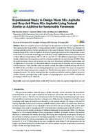 Experimental Study to Design Warm Mix Asphalts and Recycled Warm Mix Asphalts Using Natural Zeolite as Additive for Sustainable Pavements (version publicada)
