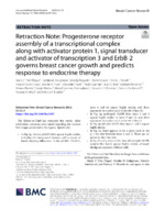 RETRACTION: Progesterone receptor