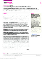 Association of Psychosocial Stress With Risk of Acute Stroke