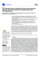 First Principle Study on the Effect of Strain on the Electronic Structure and Carrier Mobility of the Janus MoSTe and WSTe Monolayers