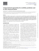 Computational approaches for circRNAs prediction and in silico characterization 