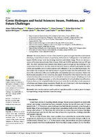 Green Hydrogen and Social Sciences: Issues, Problems, and Future Challenges