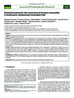 Palatal brushing for the treatment of denture stomatitis A multicentre randomized controlled trial