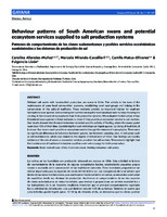 Behaviour patterns of South American swans and potential ecosystem services supplied to salt production systems