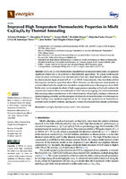 Improved High Temperature Thermoelectric Properties in Misfit Ca3Co4O9 by Thermal Annealing