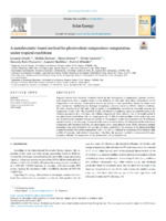 A metaheuristic-based method for photovoltaic temperature computation under tropical conditions