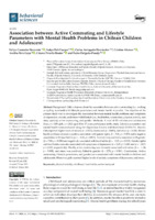 Association between Active Commuting and Lifestyle Parameters with Mental Health Problems in Chilean Children and Adolescent